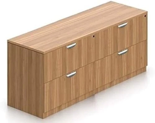 Office To Go OTG 4 cajones laminado lima lateral credenza otoño acabado nogal Foto 1 de 1