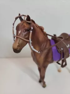 Vintage Breyer Molding Co. USA Horse With Saddle And Bridle Broken Collectibles - Picture 1 of 16