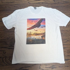 Wings Over Water Documentary Movie Promo SHIRT (XL) Michael Keaton Bird imax - Picture 1 of 6