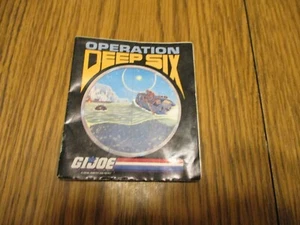 Vintage Original Hasbro ARAH GI Joe Operation Deep Six Insert Booklet - Picture 1 of 3