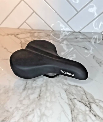 Asiento de bicicleta Voltour - negro - cuadro de acero Foto 1 de 4