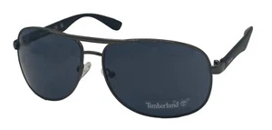 Timberland Matte Black Mens Metal Square Aviator Sunglass TB7151. 2N - Picture 1 of 12