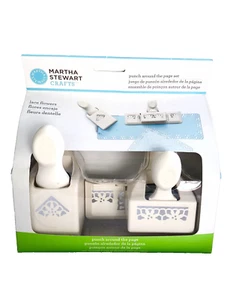 Martha Stewart Artesanía Encaje Flores Ojales Papel Punzón Alrededor de la Página Artesanía - Imagen 1 de 6