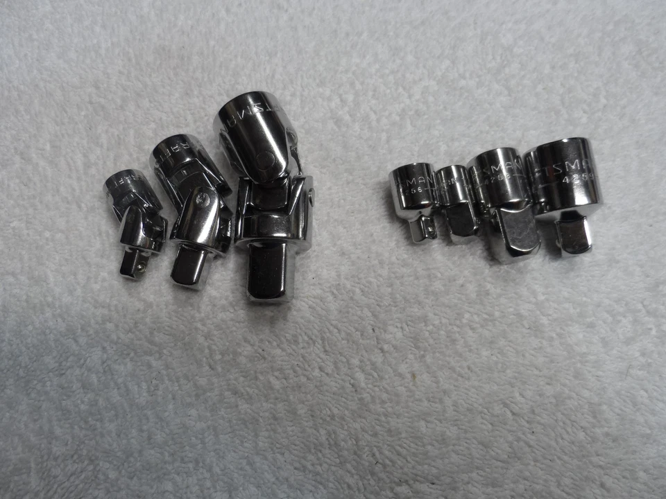 Craftsman 1/4" 3/8" 1/2" Drive Socket Adapter + Swivel Joint Set - 7 pcs - Image 1 of 1