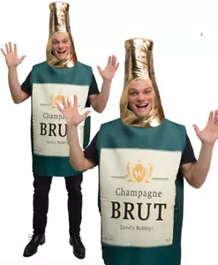 Lustig Champagner Flasche Erwachsene Trinken Junggesellenabschied Neuheit Kostüm - Bild 1 von 2