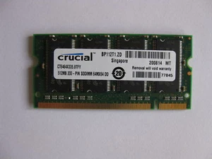 2 x 512MB = 1GB DDR266 PC2100 Laptop memory RAM SODIMM Samsung - Picture 1 of 1