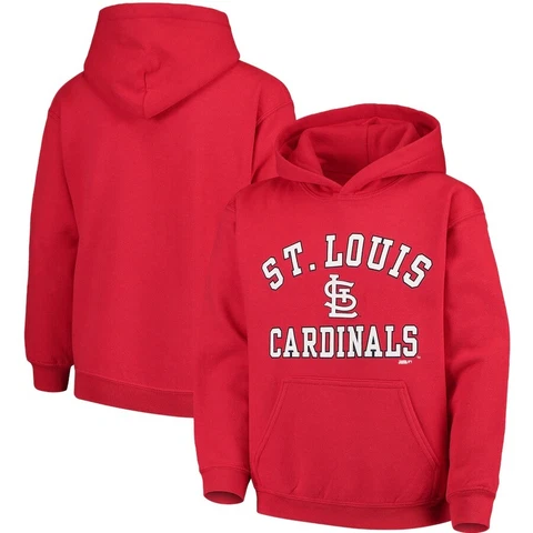 St. Louis Cardinals YOUTH Fleece Pullover Hoodie - FREE SHIPPING! Cover