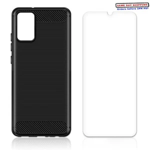 Screen Protector Carbon Fiber Soft Slim TPU Case f Samsung Galaxy A02s SM-A025U - Picture 1 of 1