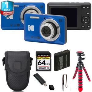 Cámara digital Kodak PIXPRO FZ55 (azul) + trípode + 1 año de garantía - kit de 64 GB - Imagen 1 de 7