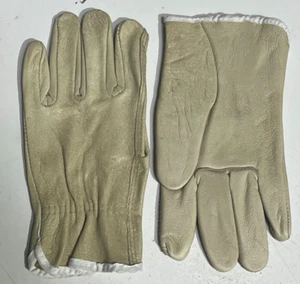 12- 3201 Leather Cowhide Drivers Protective Construction Roping Work Gloves XSML - Picture 1 of 3