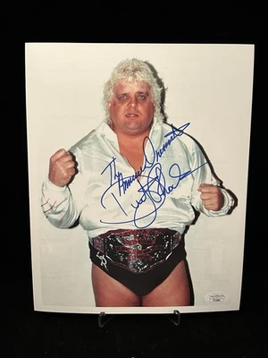Фотография рестлера The American Dream Dusty Rhodes с автографом 8x10 NWA WWE JSA сертификат подлинности - Изображение 1 из 4