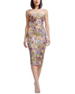 Vestido vaquero para mujer Dress The Population Viviana - Imagen 1 de 4