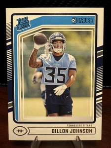 Dillon Johnson Rated Rookie-2024 Panini Donruss #399 Tennessee Titans NFL RC - Picture 1 of 2