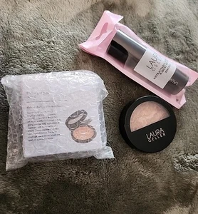 TWO LAURA GELLER BAKED BALANCE BRIGHTEN COLOR CORRECTING FOUNDATION LIGHT .32 OZ - Picture 1 of 6