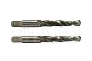 Shars 2 PCS 6mm HSS Combination Tap & Drill Set 2 Flutes D5 Thread !} - Picture 1 of 4