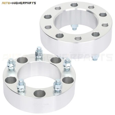 2x Espaciadores de rueda plateados 5x150 14x1,5 tacos 2" de espesor para 98-07 Lexus LX470 LX470 Foto 1 de 4