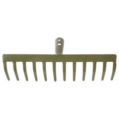  Rasennivellierungsrechen Gartenharke Klein Metallrake Blattharken - Bild 1 von 4