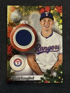 2025 Topps Holiday WYATT LANGFORD Jersey Relic #PR-WL Rangers - Bild 1 von 2