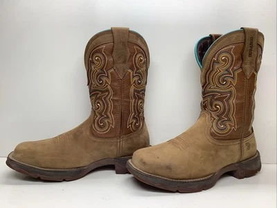 BOTAS MUJER DURANGO DAMA REBELDE VAQUERO PUNTA CUADRADA MARRÓN TALLA 7.5 M Foto 1 de 4