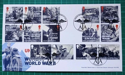2022 UNSUNG HEROES - WOMEN OF WORLD WAR 2 WWII 14 Ex-PSB Stamp FDC Waterlooville - Image 1 of 3