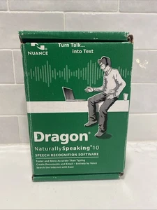 Dragon Naturally Speaking 10 Mic Headset Voice Recognition (New in Box) - Picture 1 of 5