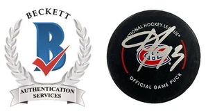 Ivan Demidov signed handsigniert Montreal Canadiens Spiel Puck Beckett COA - Bild 1 von 3