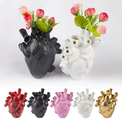 Jarrón anatómico en forma de corazón simulación planta maceta decoración del hogar OY Foto 1 de 4