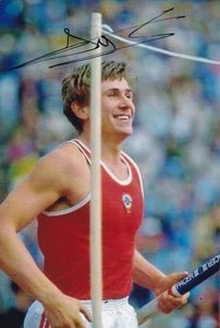 Olympia 1988: Sergej BUBKA (RUS) orig.Autogramm OLYMPIASIEGER  LEICHTATHLETIK - Picture 1 of 1