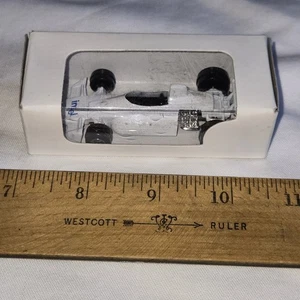 Intel logo die cast Formula 1 race car white blue original box - Picture 1 of 5