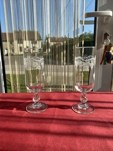 2 Champagnerflöten Kristall von Arques Luminarc Modell SARMENT - Bild 1 von 3