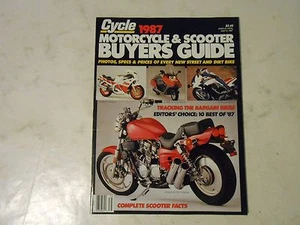 1987 CYCLE MAGAZINE MOTORCYCLE AND SCOOTER BUYERS GUIDE,HONDA,HARLEY,YAMAHA,BMW - Picture 1 of 12