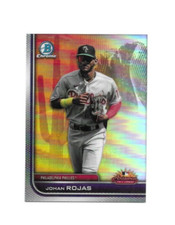 2023 Bowman Chrome: Johan Rojas #AFLS-15 Sharp AFL Stars Chrome Insert Card