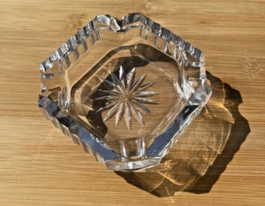 Vintage Waterford Crystal Ashtray Diamond 4.5” Paperweight Trinket Dish - Picture 1 of 14