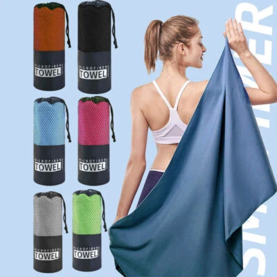 Microfiber Towel Sports Bath Gym Quick Drying Travel Swimming Beach 180cm XL