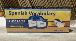 QuickStudy 1000 spanische Vokabeln Flash-Karten - brandneu, kostenloser Versand B5 - Bild 1 von 2