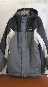 GERRY~Gray White Black HOODED WINTER JACKET COAT~Boys Large - Picture 1 of 4