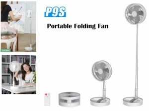 USB Mini Rechargeable Portable Folding Fan Cooler P90S with remote controller - Picture 1 of 4