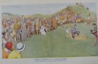 2X7x10" Punch Cartoon 1931 A Pretty Moment In A Championship Golf Double Colour