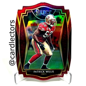 Panini Select Patrick Willis 2020 #134 Premier Level Maroon PRIZM troquelado 49ERS - Imagen 1 de 2