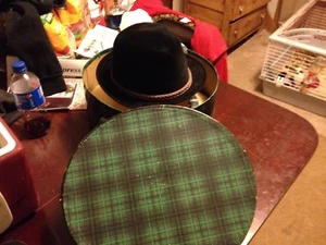 Kevin McAndrew Vintage Fedora Hat & BOX 7 1/8 BLACK - Picture 1 of 8
