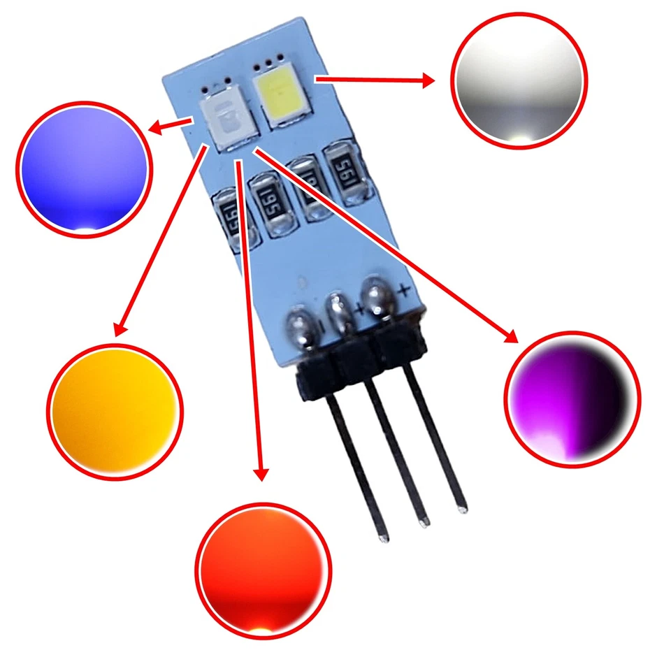 Placa LED adecuada para BMW morado rojo azul blanco módulo iluminación ambiental 2 SMD Foto 1 de 1