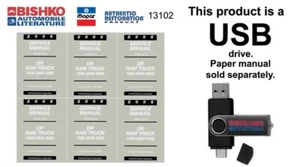2006 Dodge DR Ram 1500/2500/3500 Truck Shop Service Repair Manual USB Drive - Picture 1 of 3