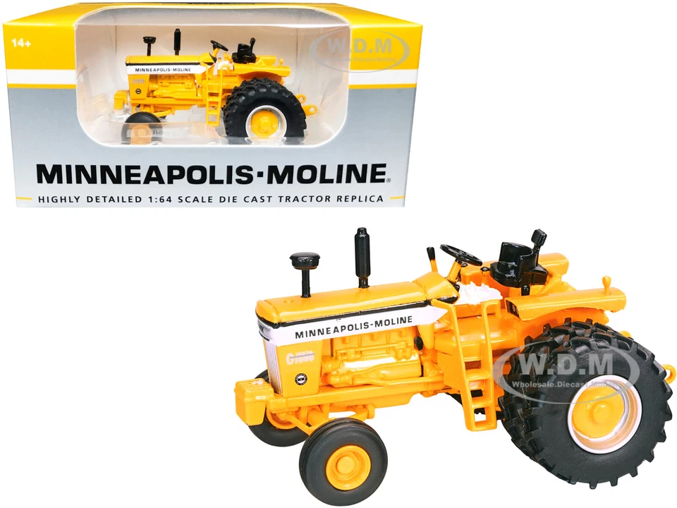 MINNEAPOLIS MOLINE G1000 VISTA TRACTOR DUALS YELLOW 1/64 DIECAST SPECCAST SCT785 - Image 1 of 1
