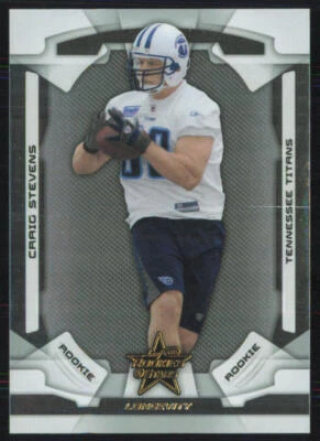 Craig Stevens 2008 Leaf Rookies & Stars Longevity #189 SN,RC Tennessee Titans - Image 1 of 2