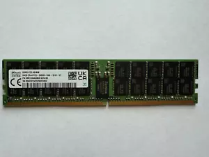64GB Hynix DDR5 PC5-5600 RDIMM 288-pin ECC Reg RAM HMCG94AGBRA182N Memory 5600B - Picture 1 of 1