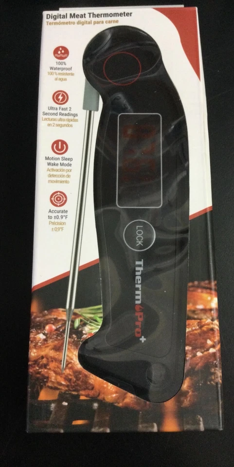 ThermoPro TP19W Waterproof Digital Meat Thermometer Black 2063