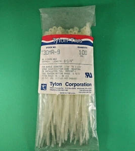 100 PCS TYTON TIES T30MR-9 SCREW MOUNT CABLE TIES 6 1/4" T30MR9 - Picture 1 of 3