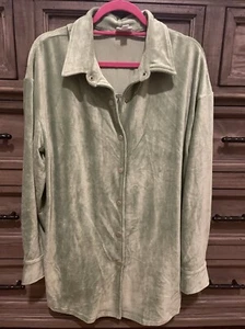 Large LuLaRoe Abigail Shacket With Pockets Corduroy Stretchy - Picture 1 of 5