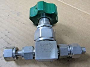 ✌SWAGELOK SS-DSS6 PRESSURE DIAPHRAGM SEALED STAINLESS VALVE USED ON NITROGEN GAS - Picture 1 of 3