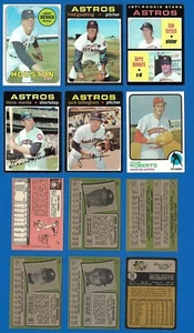 1969-74 Topps Houston Astros 9 card lot, all diff. players, Forsch, May, Dierker - Picture 1 of 2